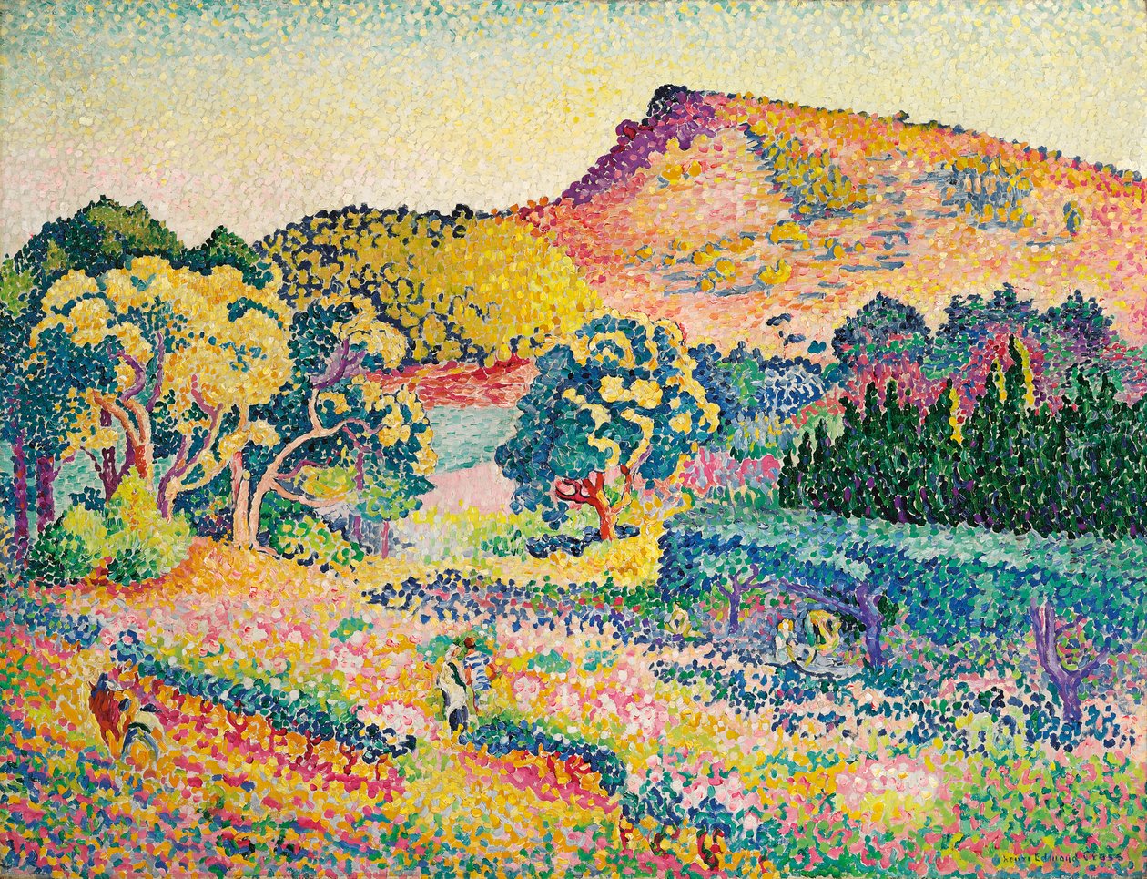 Landschaft mit Le Cap Negre, 1906 von Henri Edmond Cross