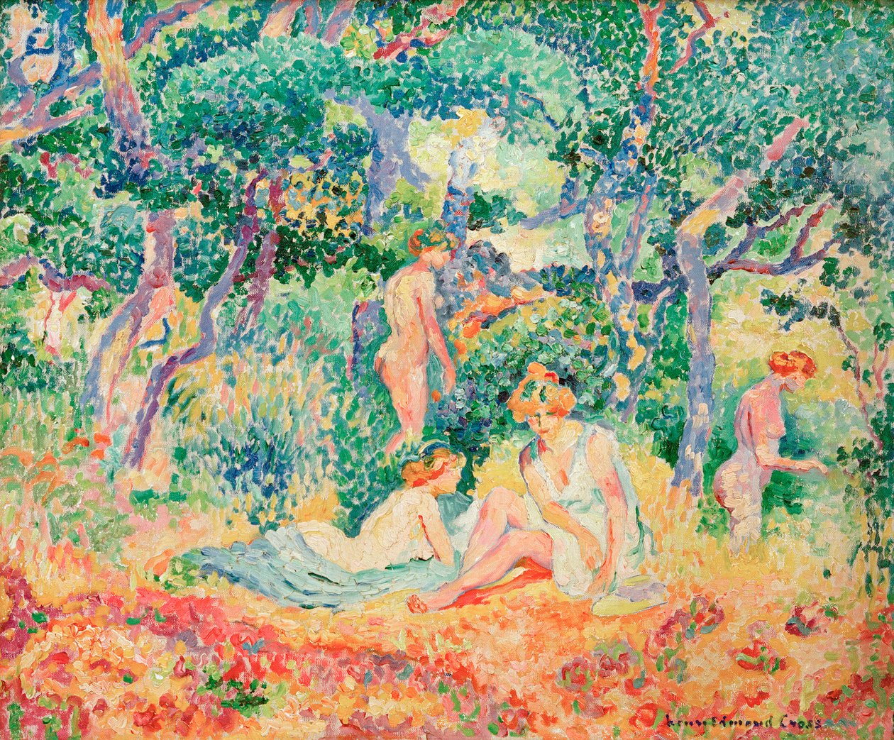 Le Bois ou Nu sous bois, 1906-1907 von Henri Edmond Cross