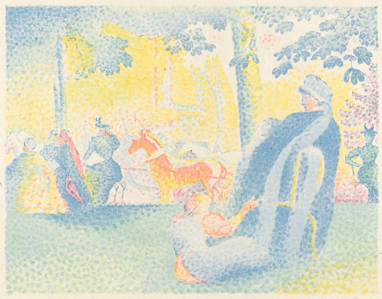 Die Champs-Elysées von Henri Edmond Cross