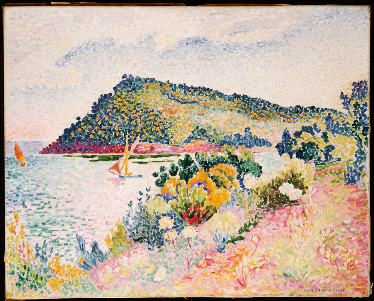 Das schwarze Kap, Pramousquier-Bucht, 1906 von Henri-Edmond Cross