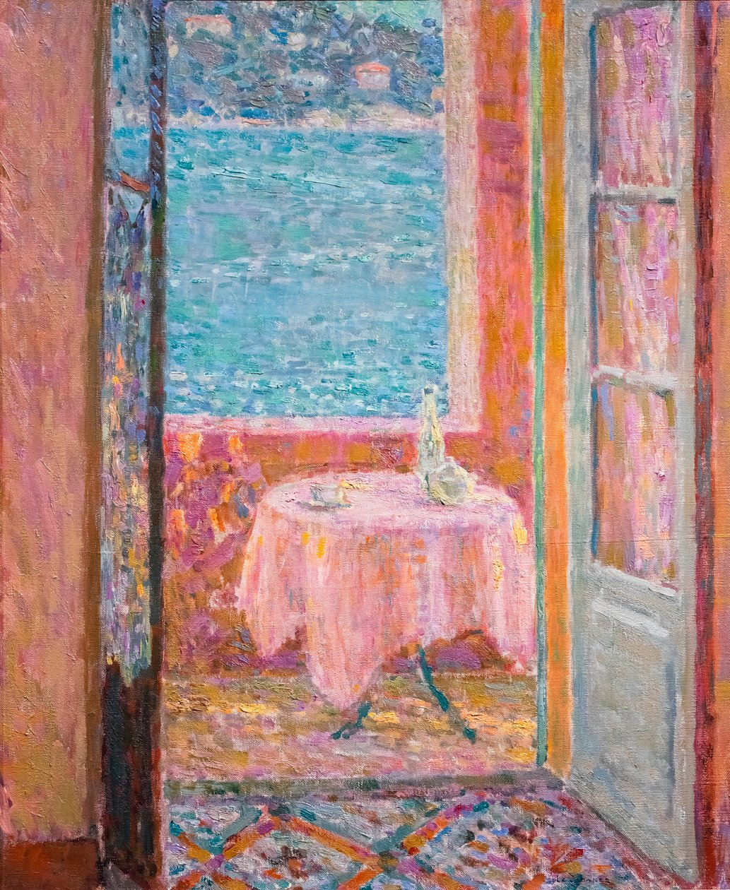 La Table de la mer, Villefranche-sur-mer von Henri Eugene Augustin Le Sidaner