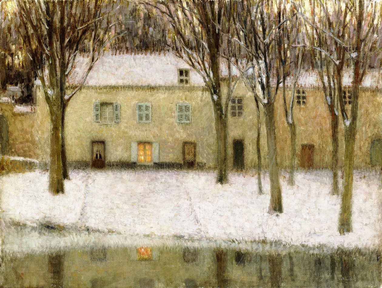 Kleiner Fleck am Wasser von Henri Eugene Augustin Le Sidaner