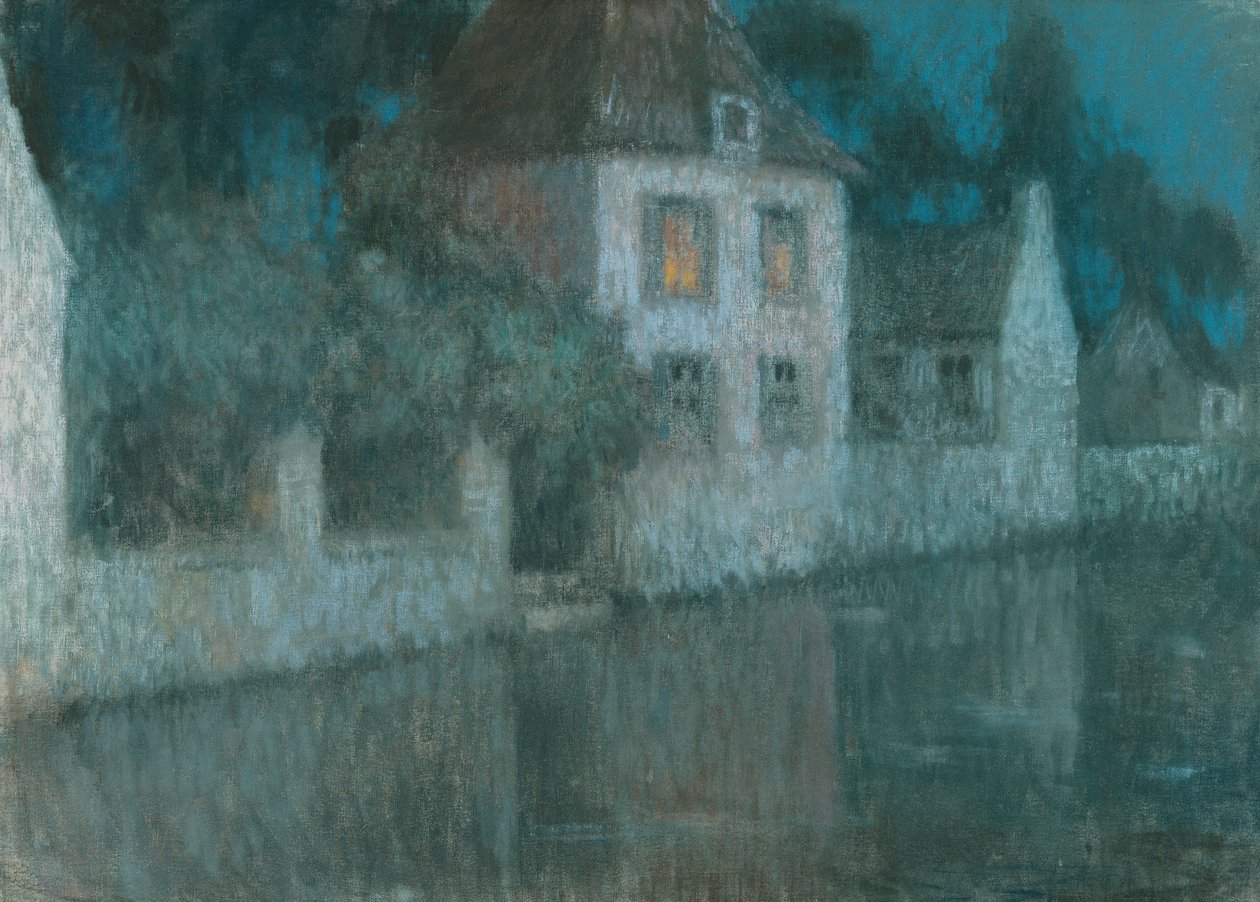 Der Kanal nach Nemours von Henri Eugene Augustin Le Sidaner