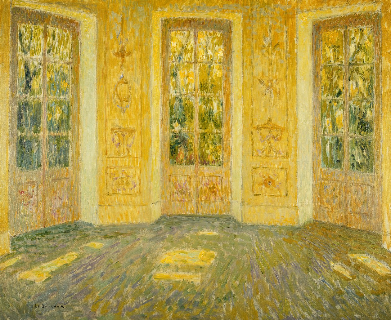 Fenster zum Park von Henri Eugene Augustin Le Sidaner