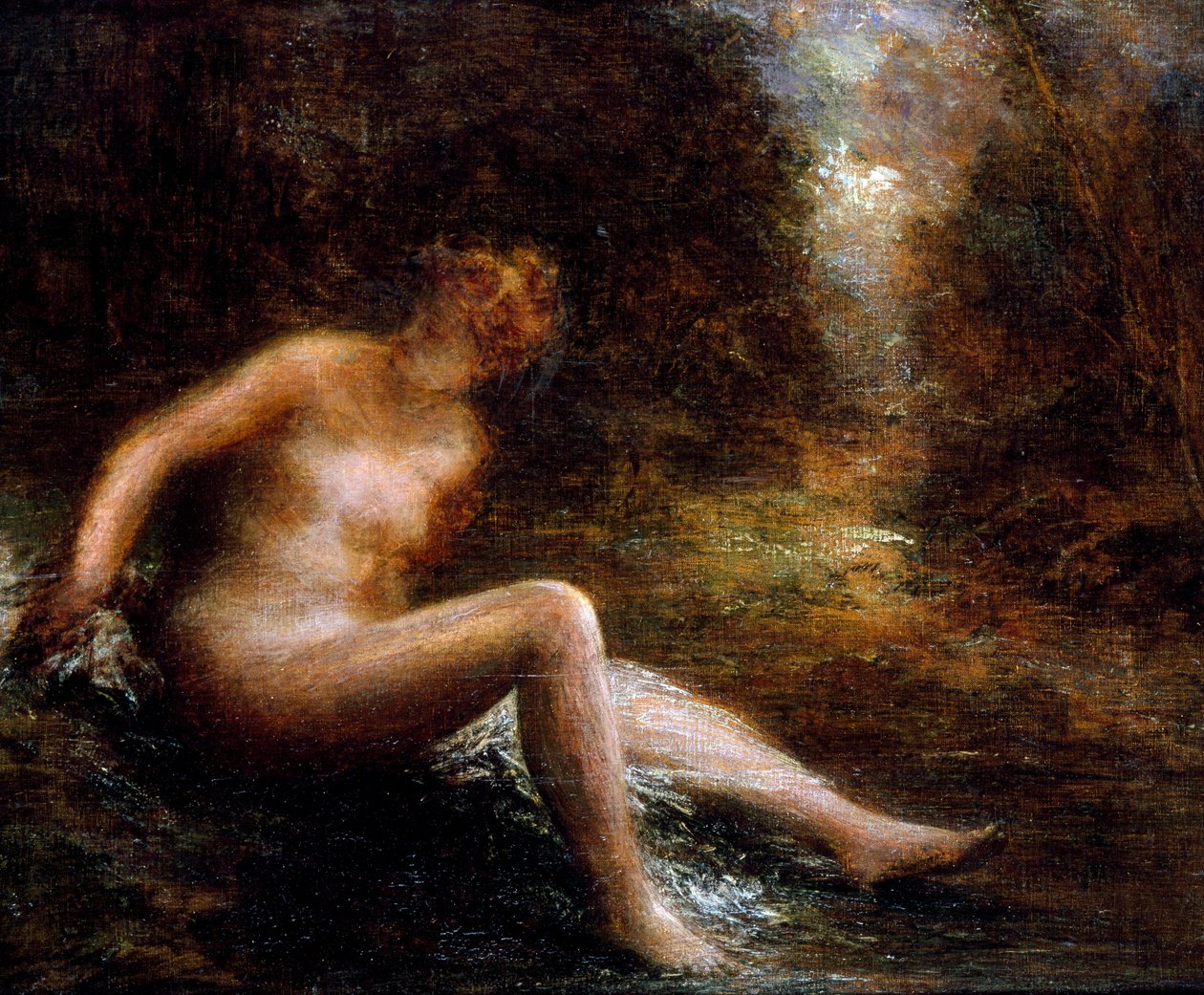 Jägerin. Gemälde von Henri Fantin-Latour von Henri Fantin-Latour