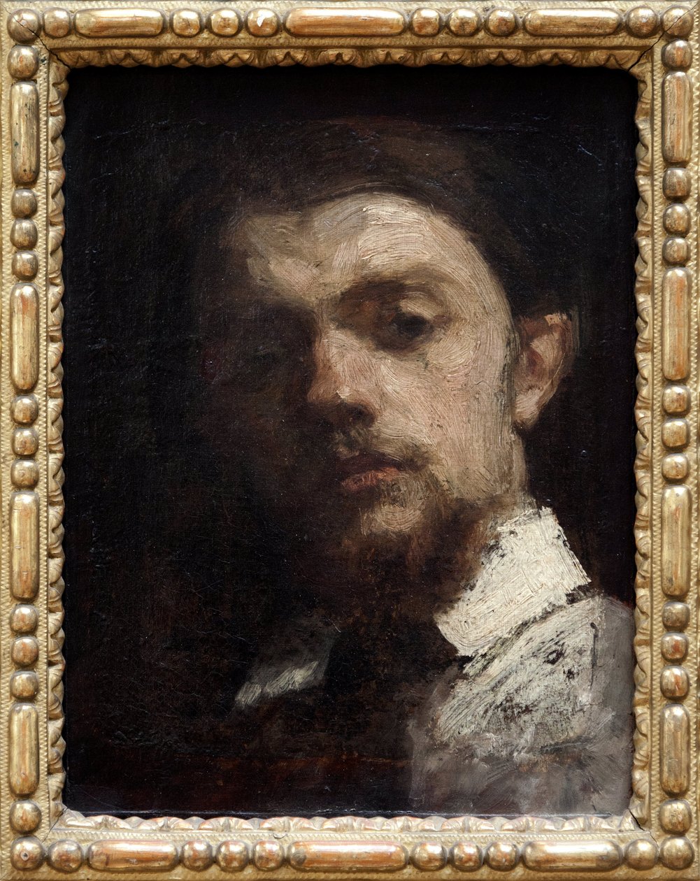 Porträt von Henri Fantin Latour (1836-1904), französischer Maler, Selbstporträt von Ignace Henri Jean Fantin Latour