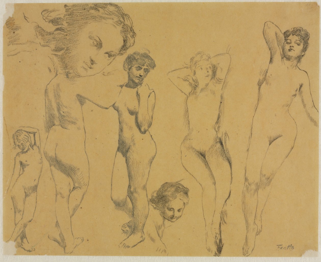Studien weiblicher Akte von Henri Fantin-Latour