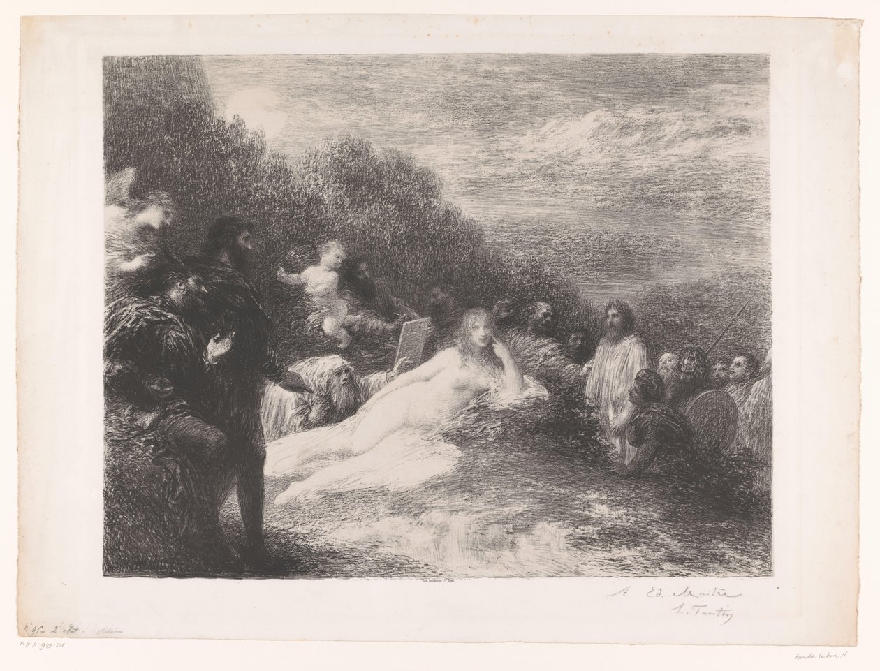 Faust und Mephisto sehen Helena von Troja von Ignace Henri Jean Fantin Latour
