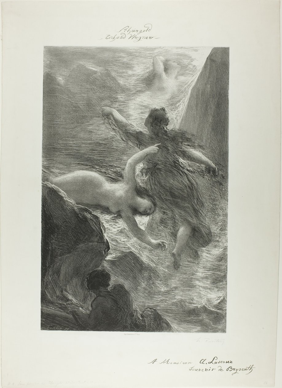 Erste Szene des Rheingold von Ignace Henri Jean Fantin Latour