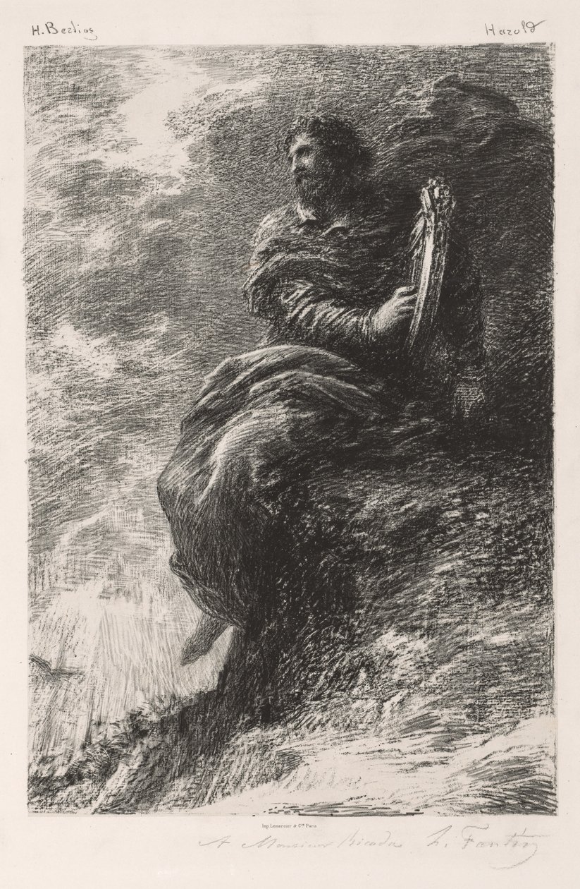 Harolde in den Bergen von Ignace Henri Jean Fantin Latour