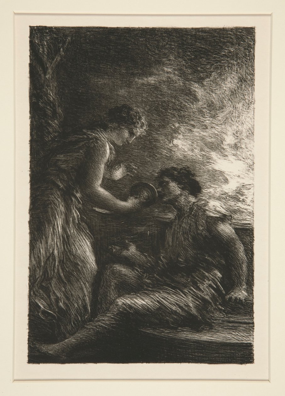 Die Walküre: Akt I, Sieglinde und Siegmund von Ignace Henri Jean Fantin Latour