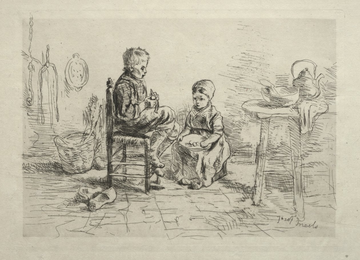 Kartoffeln schälen von Ignace Henri Jean Fantin Latour