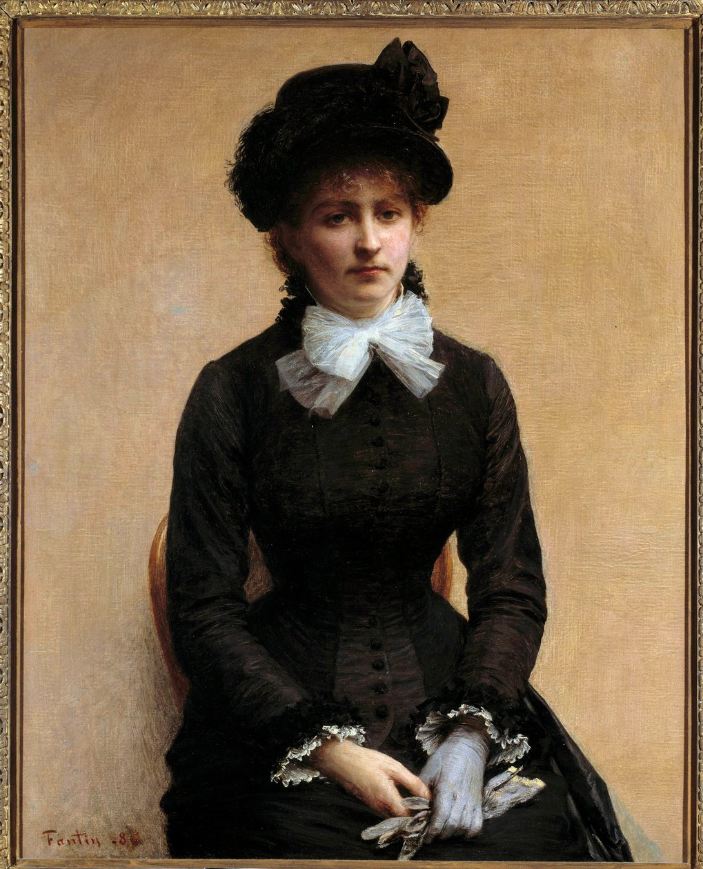 Porträt von Louise Riesener von Ignace Henri Jean Fantin Latour