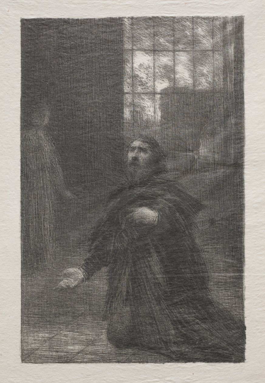 Rienzi, Akt V: Rienzis Gebet von Ignace Henri Jean Fantin Latour