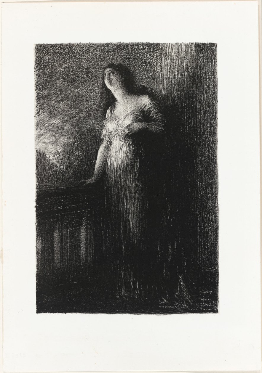 Romeo und Julia: Vertrauen in der Nacht von Ignace Henri Jean Fantin Latour