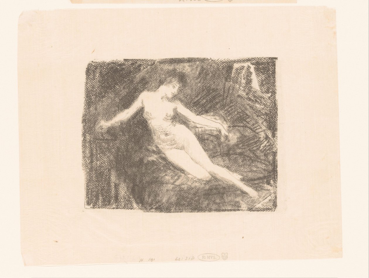 Studie einer nackten, erwachenden Frau von Ignace Henri Jean Fantin Latour