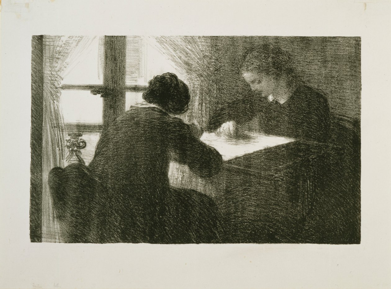 Die Stickerinnen, Nr. 2 von Ignace Henri Jean Fantin Latour