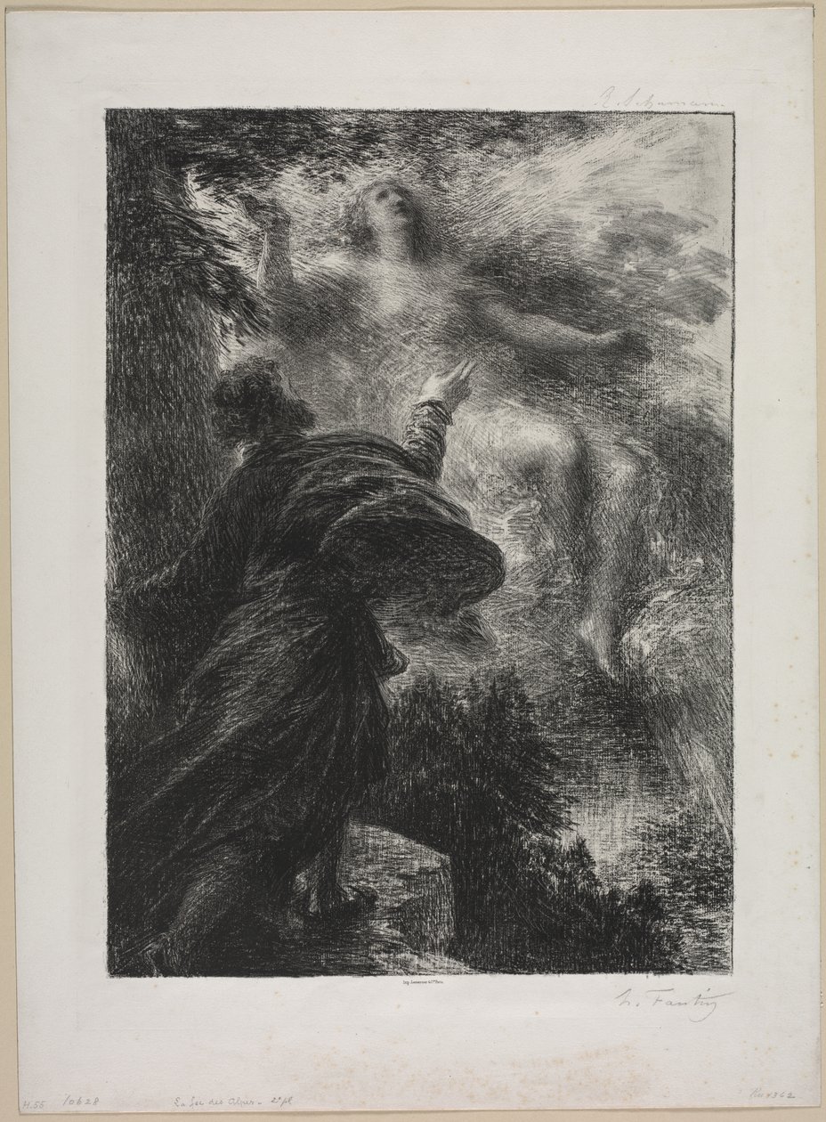 Die Fee der Alpen von Ignace Henri Jean Fantin-Latour