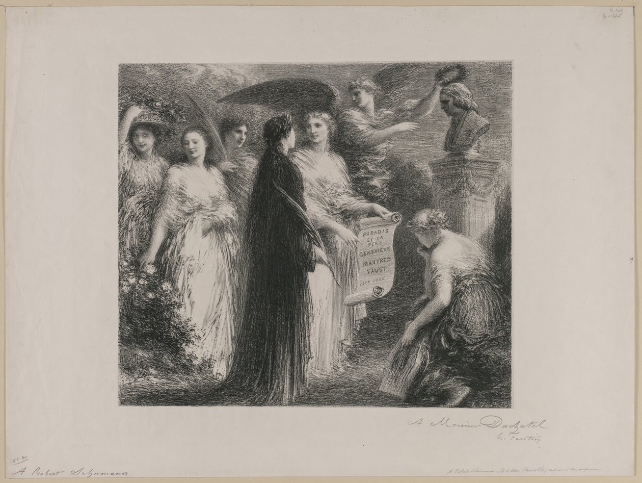 An Robert Schumann, 1894 von Ignace Henri Jean Fantin Latour