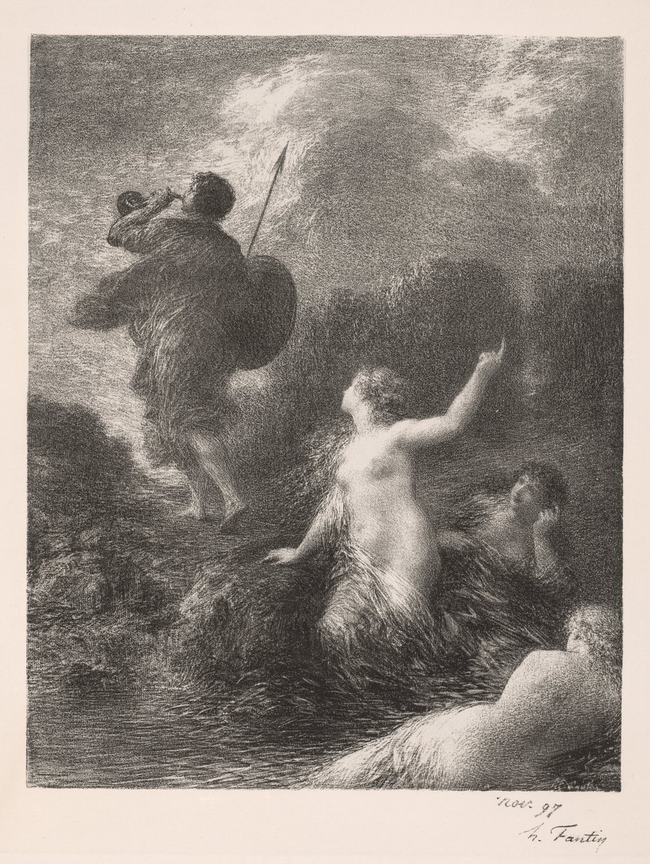 Götterdämmerung: Siegfried und die Rheintöchter von Ignace Henri Jean Fantin Latour