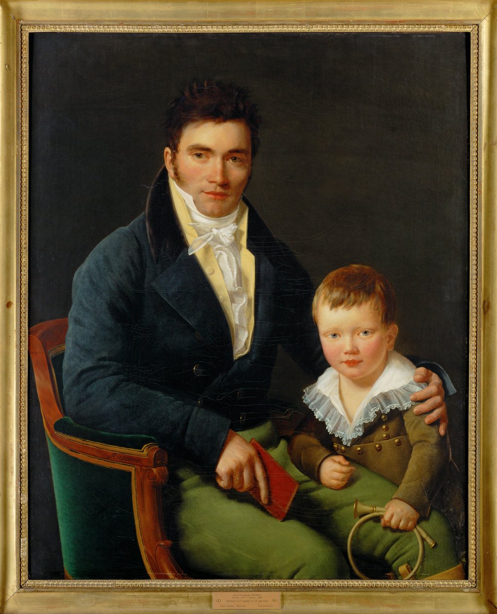 Barbet und sein Sohn von Henri Francois Riesener