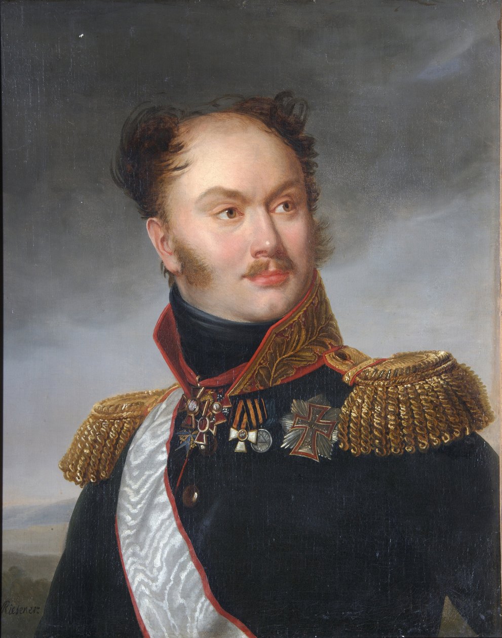 Porträt von Graf Michail Fjodorowitsch Orlow 1788-1842, ca. 1818 von Henri Françoiss Riesener