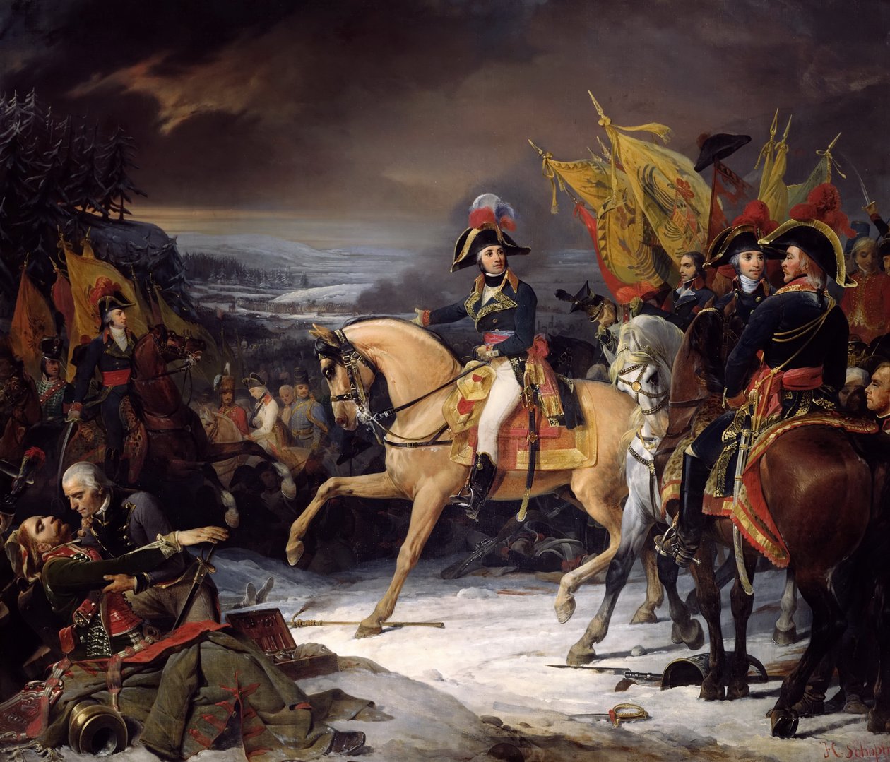 Die Schlacht von Hohenlinden am 3. Dezember 1800 von Henri Frederic Schopin
