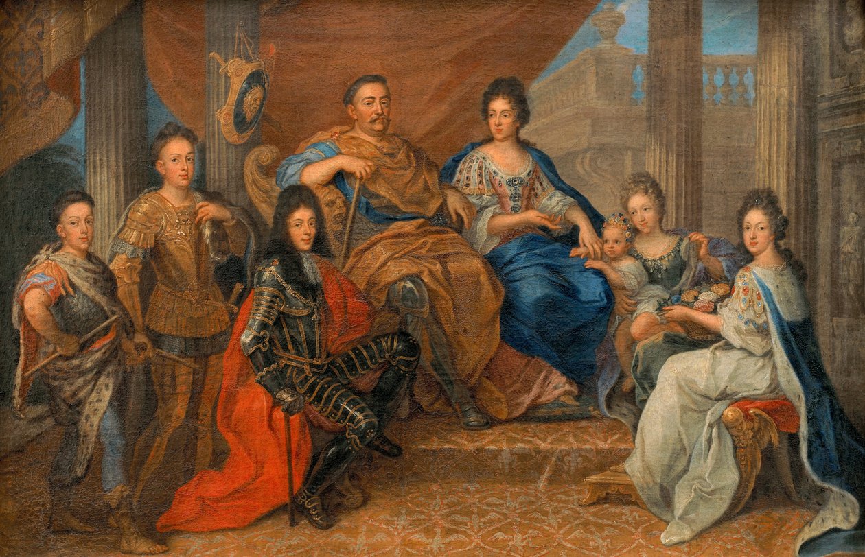 Jan III Sobieski mit seiner Familie von Henri Gascar