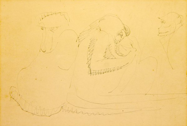 Drei Affen von Henri Gaudier Brzeska