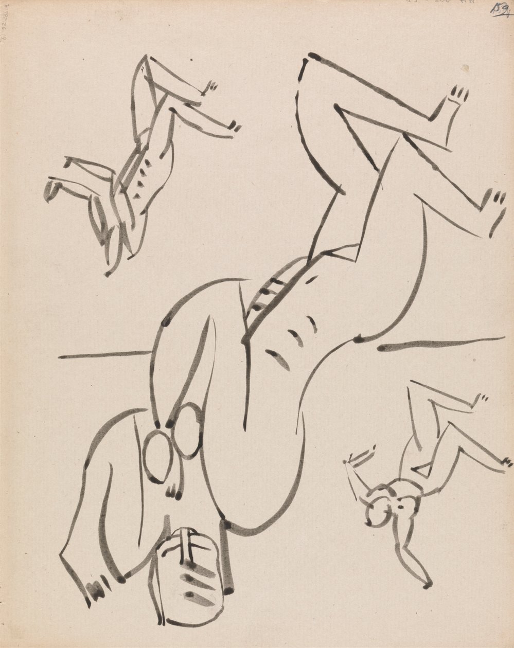 Drei Studien für eine weibliche Figur von Henri Gaudier Brzeska