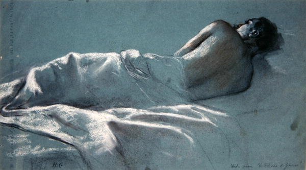 Studie für Le Blesse de Guerre von Henri Gervex