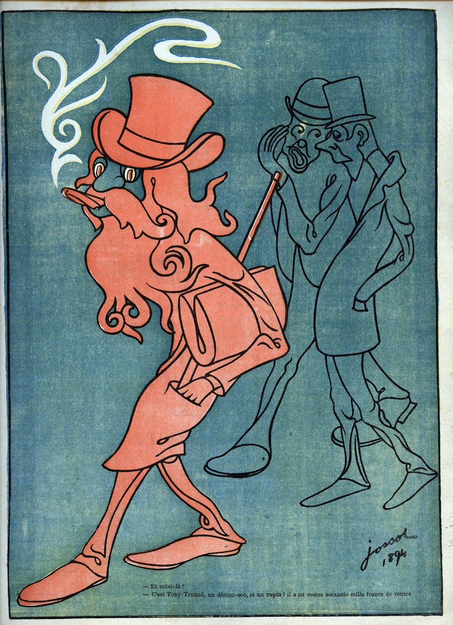 Tony-Truand (Tony Truan) (democ-soc) (sozialistischer Demokrat) - von Henri Gustave Jossot (1866-1951) in 