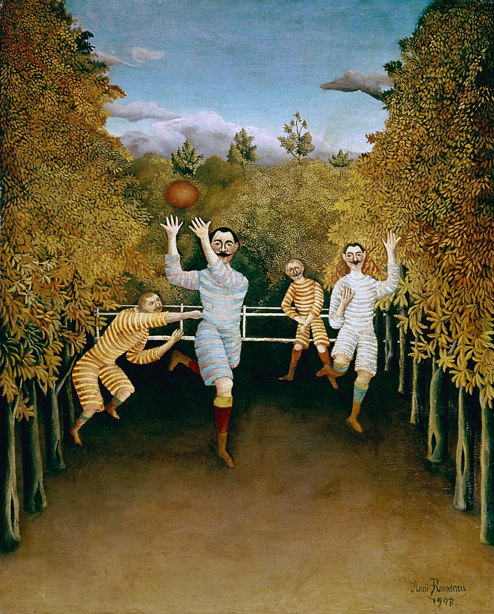 Die Fußballspieler von Henri J.F. (1844-1910) Rousseau