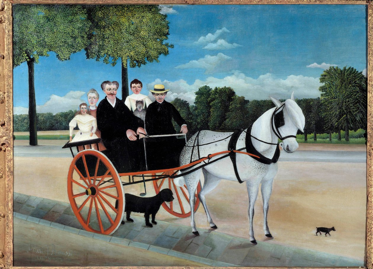 Die Kutsche von Vater Junier von Henri J.F. Rousseau