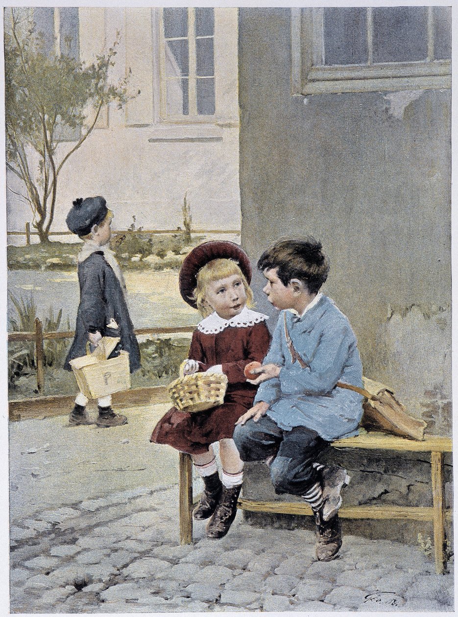 Freihandel - Aquarell von Geoffroy in „Le Figaro Illustré“, Mai 1901 von Henri Jules Jean Geoffroy