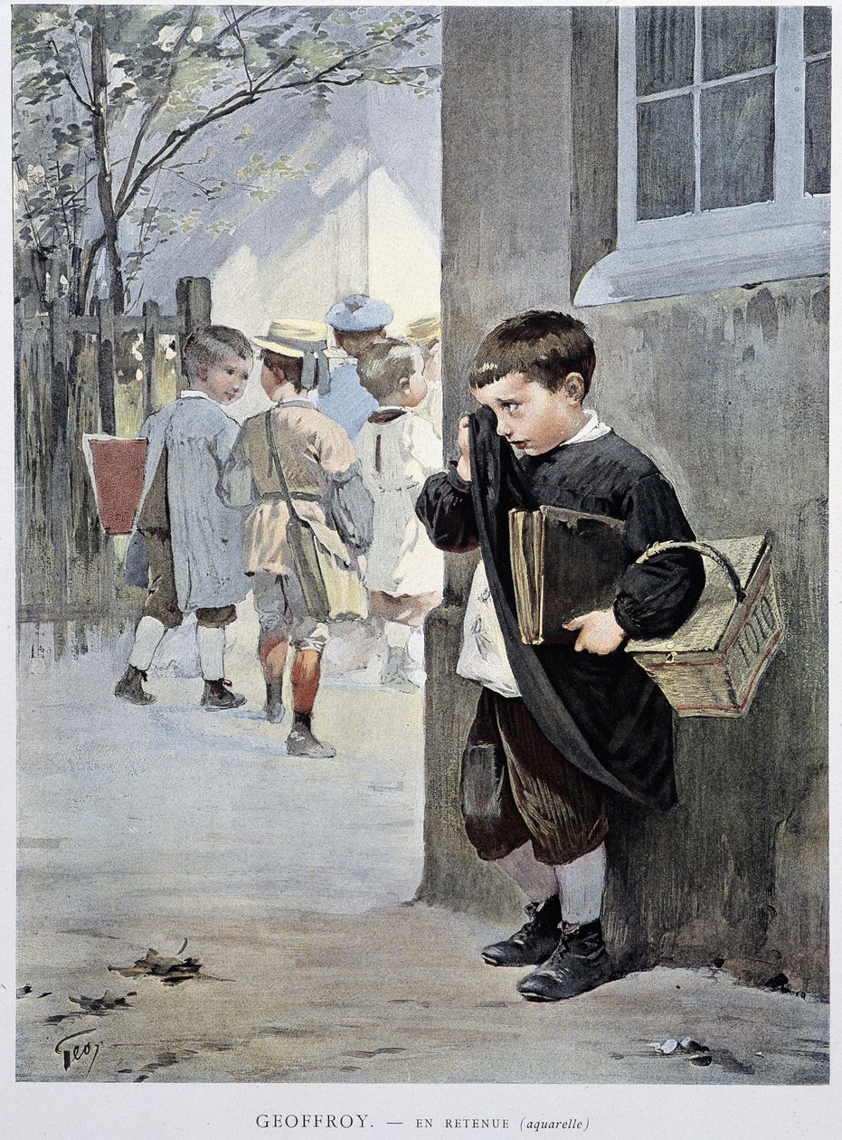 In Gewahrsam - Aquarell von Geoffroy in „Le Figaro Illustré“, Mai 1901 von Henri Jules Jean Geoffroy