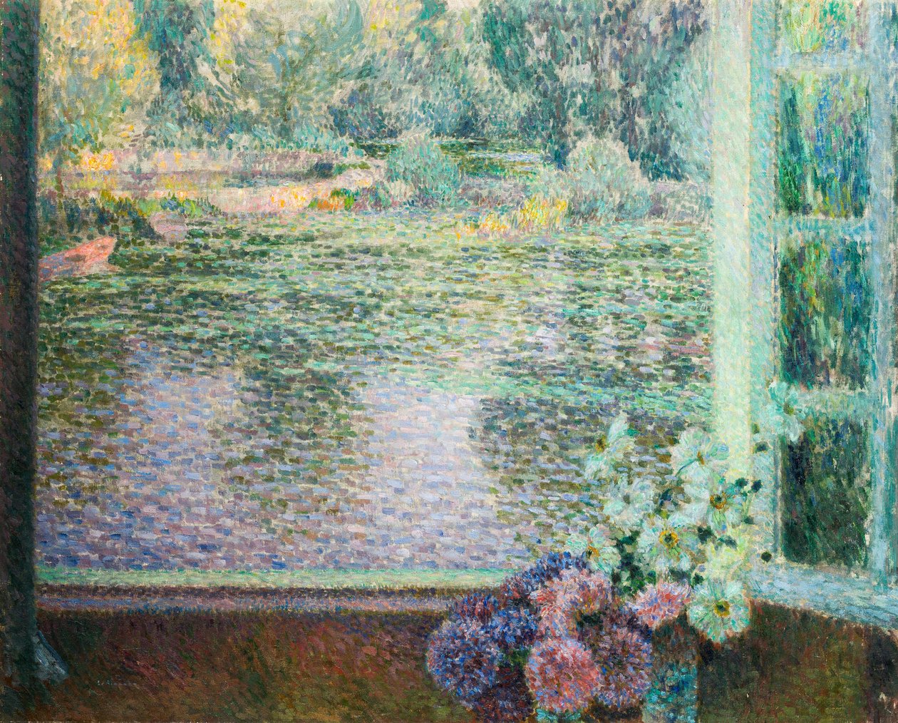 Fenster am Fluss von Henri Le Sidaner