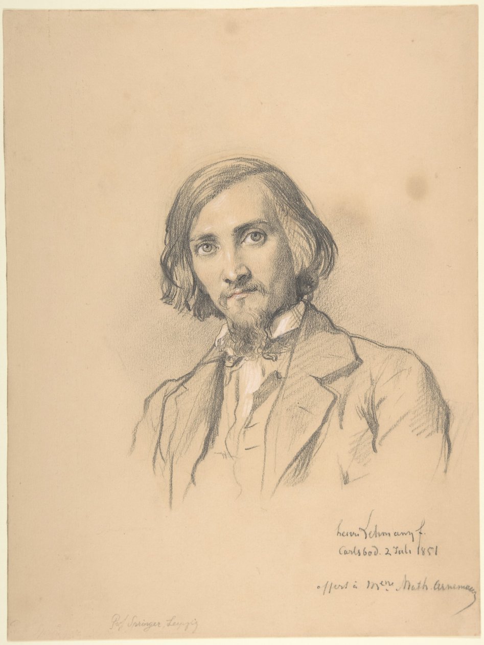 Porträt von Anton Heinrich Springer (1825–1895) von Henri Lehmann