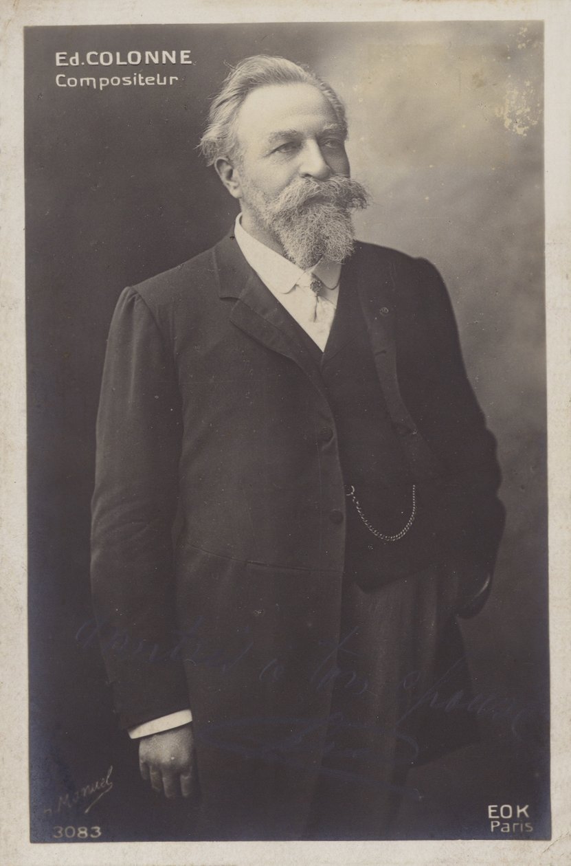 Edouard Colonne, französischer Dirigent und Geiger (1838-1910) von Henri Manuel