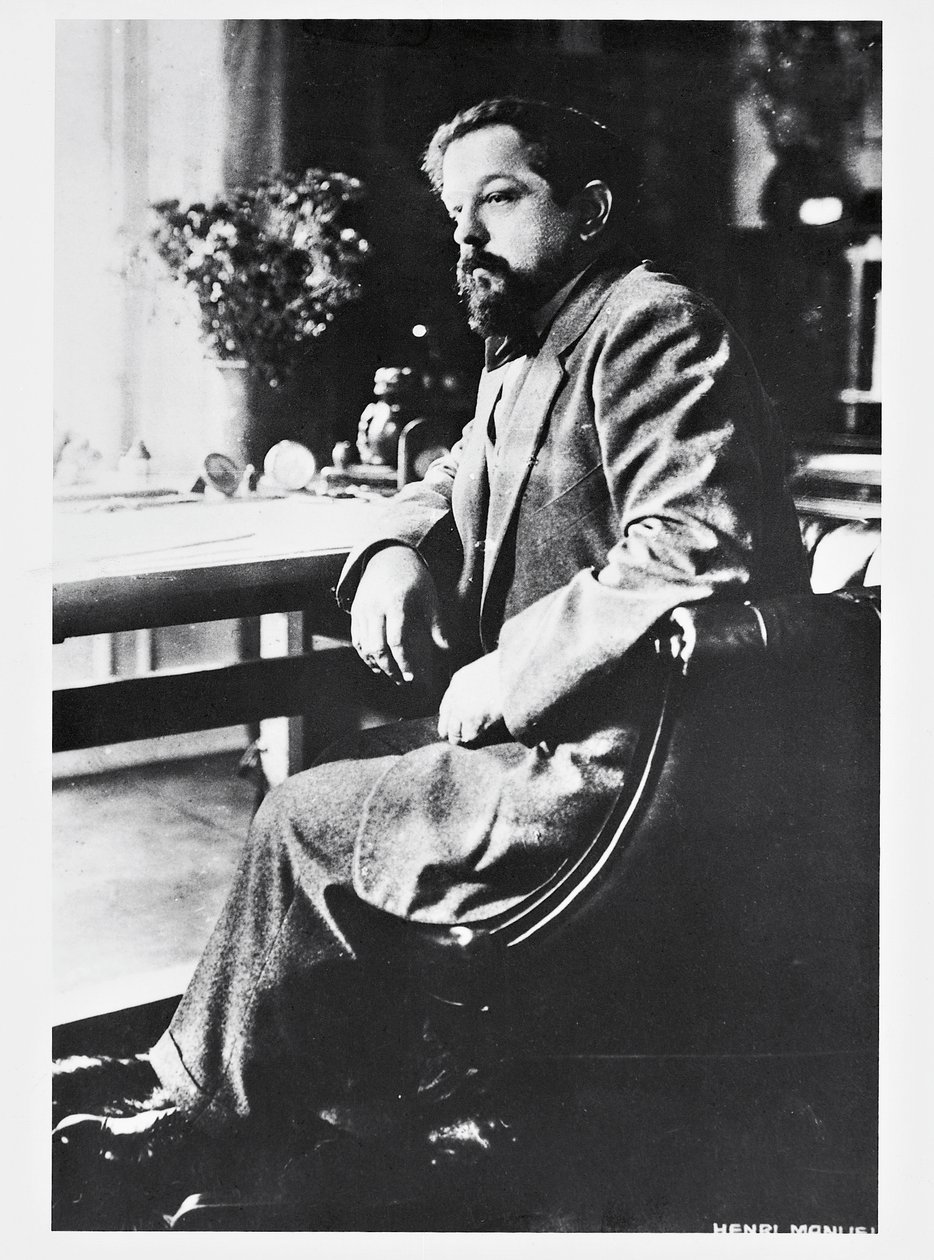 Porträt des französischen Komponisten und Pianisten Claude Debussy (Saint-Germain-en-Laye) von Henri Manuel