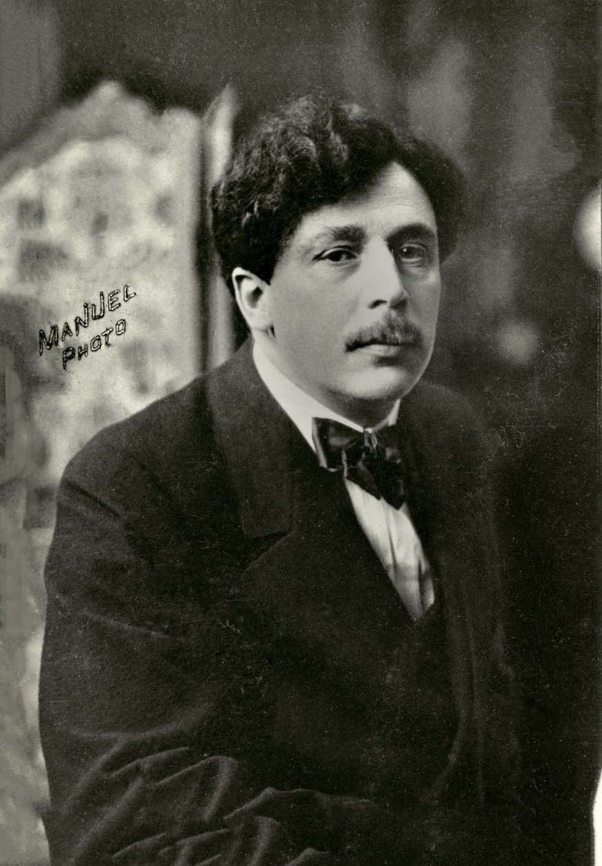 Porträt des französischen Malers Abel Faivre von Henri Manuel