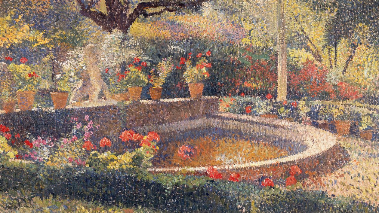 Der zentrale Teich im Marquayrol Park von Henri Martin