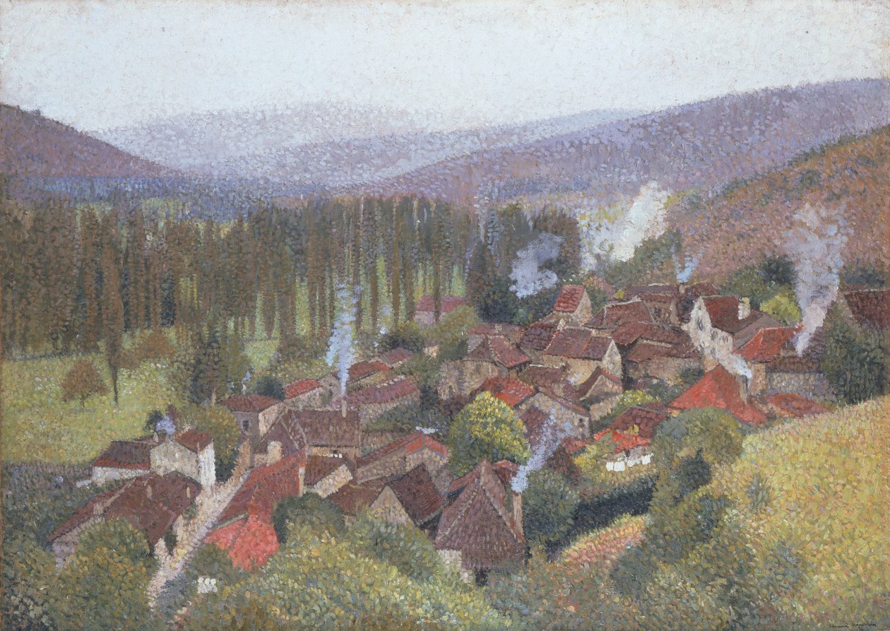 Blick auf die Terrasse de Marquayrol, Labastide du Vert, 1935 von Henri Martin