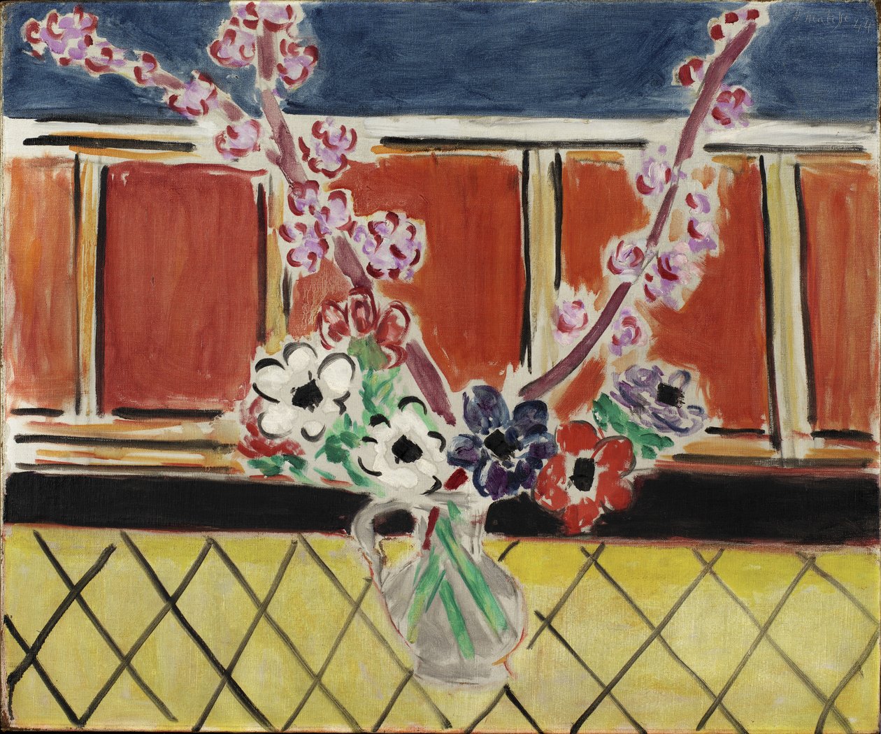 Anemonen und Pfirsichblüten von Henri Matisse