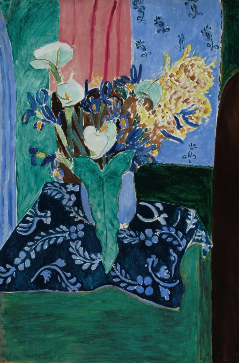 Arums, Iris und Mimosen von Henri Matisse