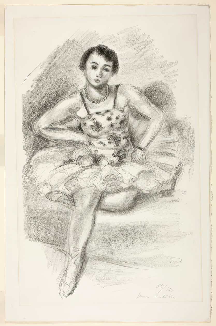 Balletttänzerin, aus Zehn Tänzer von Henri Matisse