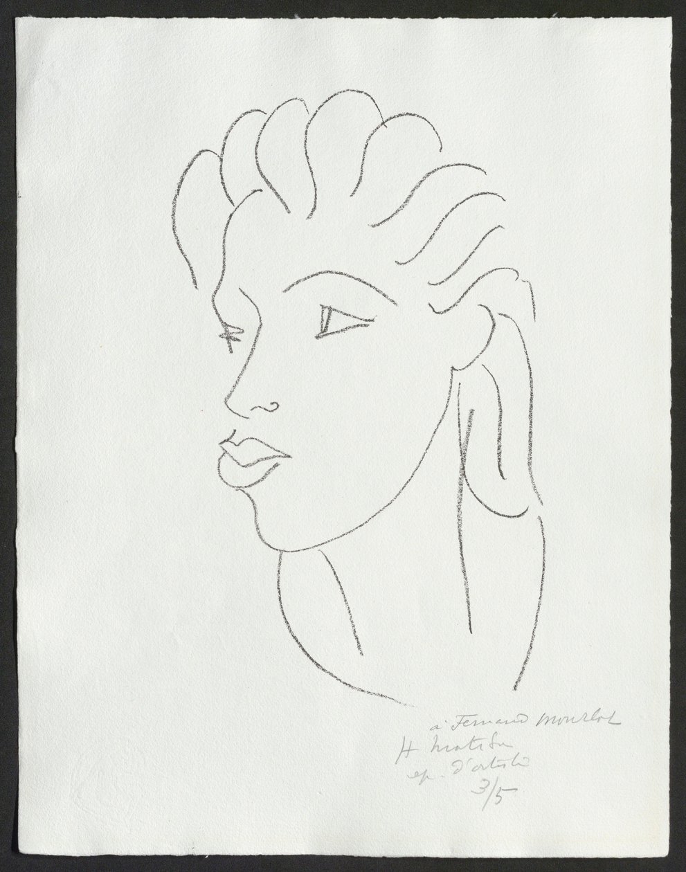 Chinesin mit gesträhntem Haar von Henri Matisse