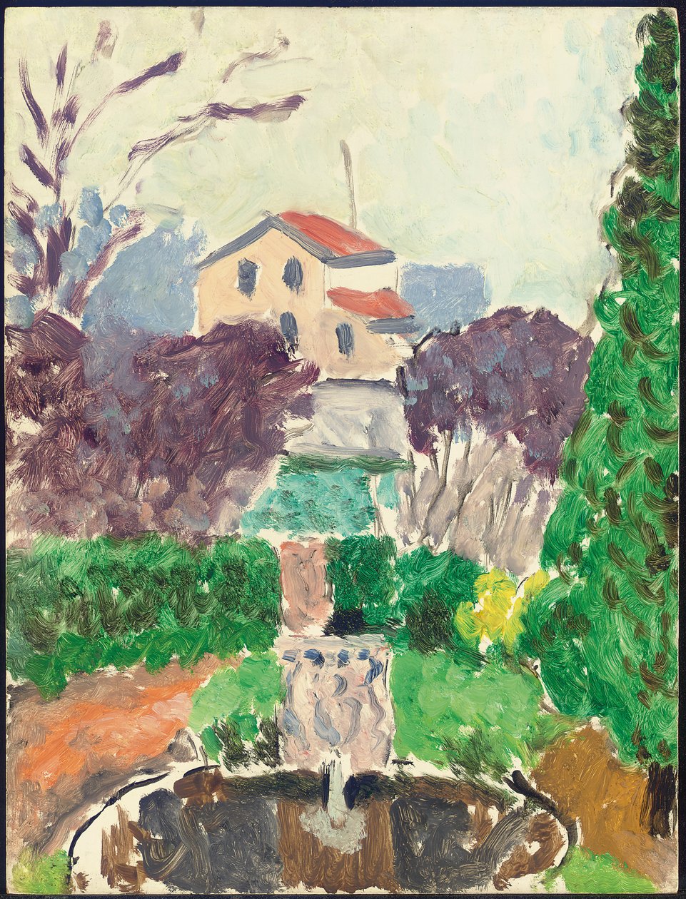 Garten des Künstlers in Issy-les-Moulineaux, um 1918 von Henri Matisse