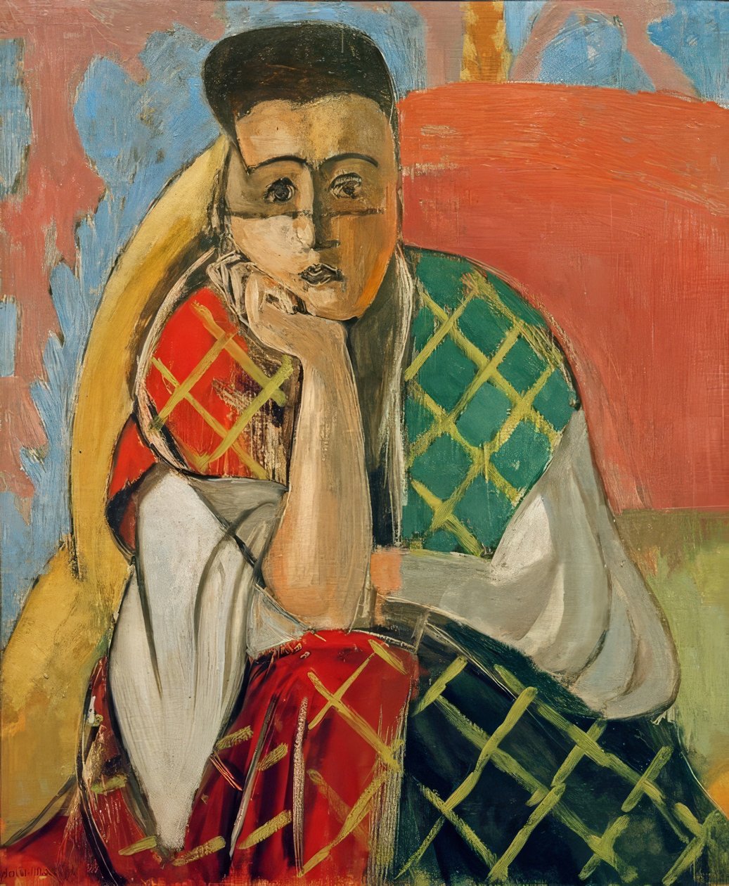 Mademoiselle H.D. Frau mit Schleier von Henri Matisse