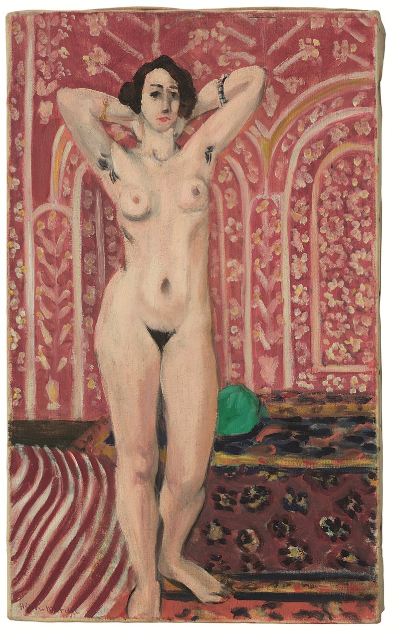 Akt auf rotem Grund von Henri Matisse